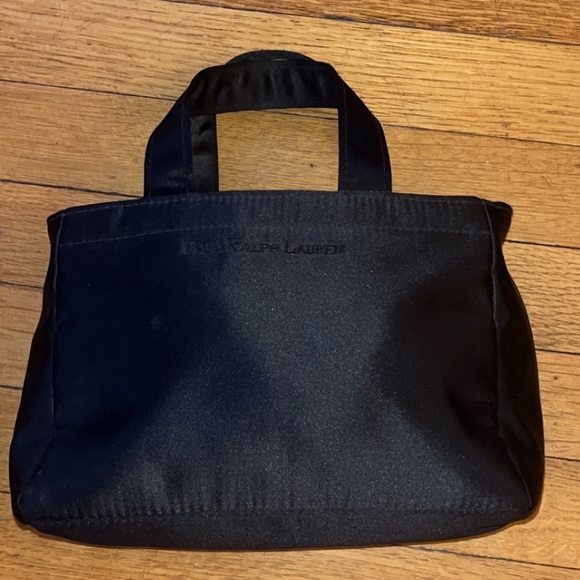 Polo Ralph Lauren black satin mini purse - Picture 3 of 8